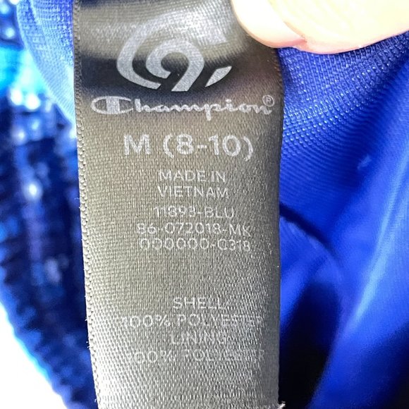 Champion C9 Blue Black Shorts Kids Boys Athletic Sz M 8-10 - Picture 5 of 9